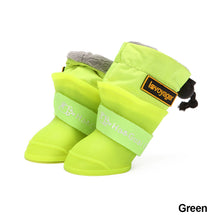 Load image into Gallery viewer, Winter Waterproof Pet Rain Shoes for Small Medium Dog Warm Puppy Snow Boots Fleece Soft Silicon Adjustable Anti-Slip Pet Rain Boots Large Dog Shoes