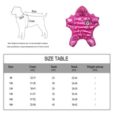 Load image into Gallery viewer, Dog Jumpsuit Winter Waterproof Pet Puppy Dog Coat Dog Jacket Clothing For Small Medium Dogs Chihuahua Yorkshire Pug