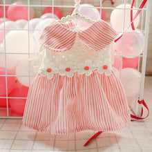 Load image into Gallery viewer, Spring Summer Autumn Dog Cat Princess Dress Pet Hollow Pink Plaid Dress Pet Clothes Comfortable Soft Puppuy Dogs Cats Dress Pet Clothes