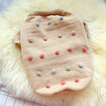 Load image into Gallery viewer, Autumn and Winter Pet Warm Sweater Puppy Dog Cat Soft Coat Shirt Jacket Teddy Bichon Pomeranian Schnauze Dog Clothes