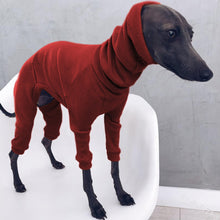 Load image into Gallery viewer, Solid Four-legged Rib Dog Clothes Turtleneck Pet Sweater for Whippet Italian Greyhound Winter Pullover Jumpsuit for Big Dogs