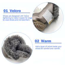 Load image into Gallery viewer, 4Pcs/Set Winter Pet Dog Shoes Warm Snow Boots Waterproof For Small Dogs Cotton Non Slip Pet Outdoor Supplies Botas Perro