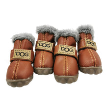 Load image into Gallery viewer, 4Pcs/Set Winter Pet Dog Shoes Warm Snow Boots Waterproof For Small Dogs Cotton Non Slip Pet Outdoor Supplies Botas Perro