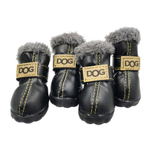 Load image into Gallery viewer, 4Pcs/Set Winter Pet Dog Shoes Warm Snow Boots Waterproof For Small Dogs Cotton Non Slip Pet Outdoor Supplies Botas Perro