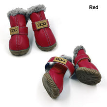 Load image into Gallery viewer, 4Pcs/Set Winter Pet Dog Shoes Warm Snow Boots Waterproof For Small Dogs Cotton Non Slip Pet Outdoor Supplies Botas Perro