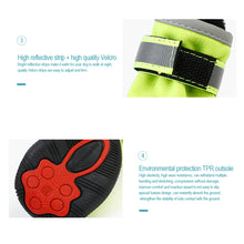 Load image into Gallery viewer, Four season Waterproof Pet Shoes for Small to Large Dog Oxford Bottom Reflective Bandages Pet Rain Boots Large Dog Shoes