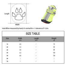 Load image into Gallery viewer, Four season Waterproof Pet Shoes for Small to Large Dog Oxford Bottom Reflective Bandages Pet Rain Boots Large Dog Shoes