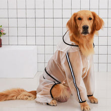 Load image into Gallery viewer, Transparent Waterproof Pets Dog Clothes Dog Riancoat Jumpsuit Rain Coat for Dogs Pet Cloak Labrador Waterproof Golden Retriever Jacket