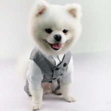 Load image into Gallery viewer, Pet Jumpsuit Outfit Party Costume Formal Gentleman Bowtie Tuxedo Pet Cat Dog Clothes Wedding Suit For Small Dog