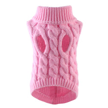 Load image into Gallery viewer, Winter Dog Clothes Chihuahua Soft Puppy Kitten Kitten High Collar Solid Color Design Sweater Fashion Clothing for Pet Dogs Cats