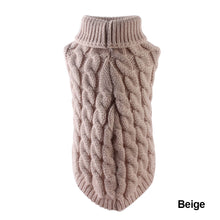 Load image into Gallery viewer, Winter Dog Clothes Chihuahua Soft Puppy Kitten Kitten High Collar Solid Color Design Sweater Fashion Clothing for Pet Dogs Cats