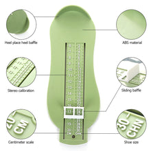 Load image into Gallery viewer, Baby Foot Ruler Kids Foot Length Measuring Gauge Child Shoes Calculator Children Infant Shoes Fittings Gauge Tools