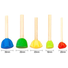 Load image into Gallery viewer, 5pcs/set Kids Drawing Toys Sponge Brush Kit DIY Painting Brush Sponge Flower Stamp Kids Eearly Education Art Start Learning Tools