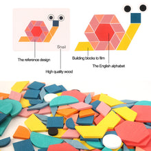 Load image into Gallery viewer, 180pcs Kids Wood Jigsaw Puzzle Board Game Baby Montessori Educational Learning Wooden Toys Children Geometric Shape 3D Puzzles