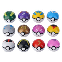 Load image into Gallery viewer, 12pcs/set Pocket Monster Balls with Pikachu Action Figurine Pokemon Game Poke Ball Model Charmander Anime Figure Dolls Toy For Children Gift