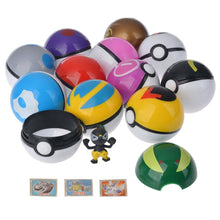 Load image into Gallery viewer, 12pcs/set Pocket Monster Balls with Pikachu Action Figurine Pokemon Game Poke Ball Model Charmander Anime Figure Dolls Toy For Children Gift