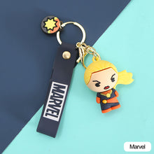 Load image into Gallery viewer, Marvel Super Hero Keychain Spiderman Captain America Iron Man Hulk Thor Keyrings Car Bag Backpack Pendant Key Chain Toy