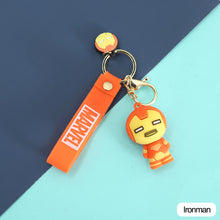 Load image into Gallery viewer, Marvel Super Hero Keychain Spiderman Captain America Iron Man Hulk Thor Keyrings Car Bag Backpack Pendant Key Chain Toy