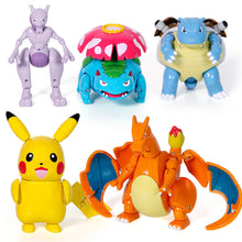 Load image into Gallery viewer, Pokemon Toy Set Pocket Monster Pikachu Transformation Toys Charmander Lunala Scroll Action Figure Anime Model Children's Toys
