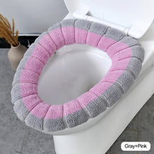 Load image into Gallery viewer, Warm Toilet Seat Cover Closestool Mat Washable Bathroom Accessories Knitting Pure Color Soft Pad Bidet Cover