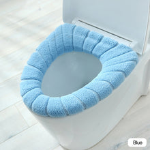 Load image into Gallery viewer, Warm Toilet Seat Cover Closestool Mat Washable Bathroom Accessories Knitting Pure Color Soft Pad Bidet Cover