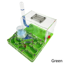 Load image into Gallery viewer, T Design DIY Acryl Flat 3D Ant Farm Ant Nest with Feeding Area Ant House Insect Villa Pet Anthill Workshop with Moisturizing Water Tower 12*15*7.5cm