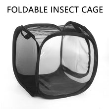 Load image into Gallery viewer, Butterfly Cage Black Insect Habitat Popup Collapsible Insect Mesh Cage Insect Proof Plant Greenhouse Box Mantis Stick Foldable Pop-up Insect Breeding Box
