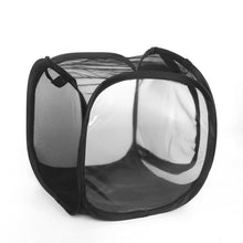 Load image into Gallery viewer, Butterfly Cage Black Insect Habitat Popup Collapsible Insect Mesh Cage Insect Proof Plant Greenhouse Box Mantis Stick Foldable Pop-up Insect Breeding Box