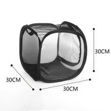 Load image into Gallery viewer, Butterfly Cage Black Insect Habitat Popup Collapsible Insect Mesh Cage Insect Proof Plant Greenhouse Box Mantis Stick Foldable Pop-up Insect Breeding Box