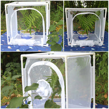Load image into Gallery viewer, Butterfly Cage Insect Habitat Popup Collapsible Butterfly Mesh Cage Plant Greenhouse Box Insects Incubator Breeding Zipper Plant Animal Tent for Outdoor