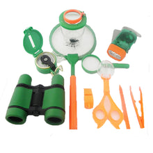 Load image into Gallery viewer, 11pcs Outdoor Exploration Toys Kit Adventure Insect Catching Kit Insect Net Observation Box Flashlight Science Capture Children Educational Toys for Kids