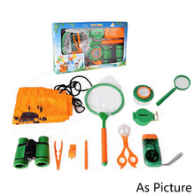 Load image into Gallery viewer, 11pcs Outdoor Exploration Toys Kit Adventure Insect Catching Kit Insect Net Observation Box Flashlight Science Capture Children Educational Toys for Kids