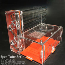 Load image into Gallery viewer, DIY Acrylic Ant Farm with Feeding Area Ant Nest Ants House 5 Plaster Tubes Insect Villa Gypsum Test Tube Nest Pet Anthill Workshop 13.5*12*12.5CM