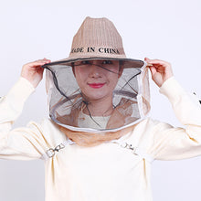 Load image into Gallery viewer, 1pcs Beekeeping Cowboy Hat Anti Bee Hat Protective Beekeeper Cap Face Protector Mosquito Bee Insect Net Veil Comfortable Design Beekeeping Protection Equipments