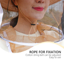 Load image into Gallery viewer, 1pcs Beekeeping Cowboy Hat Anti Bee Hat Protective Beekeeper Cap Face Protector Mosquito Bee Insect Net Veil Comfortable Design Beekeeping Protection Equipments