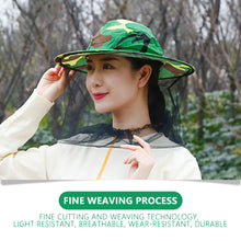 Load image into Gallery viewer, 1pcs Beekeeping Cowboy Hat Anti Bee Hat Protective Beekeeper Cap Face Protector Mosquito Bee Insect Net Veil Comfortable Design Beekeeping Protection Equipments