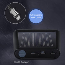 Load image into Gallery viewer, Car Tire Pressure Monitor System Wireless TPMS Solar Power Intelligent Adjustable LCD Screen 4 Tire Smart With Big Screen