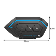 Load image into Gallery viewer, Motorcycle Helmet Headset Motorbike BT Interphone Bluetooth Helmet Intercom Stereo Headset for Cell Phone 2 Rider X6