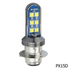 Load image into Gallery viewer, Motorcycle 12V 12 SMD HeadLight Bulbs H4 BA20D PX15D LED Hi Lo H6 BA20D Head Light Lamp