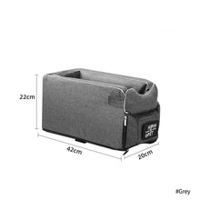 Load image into Gallery viewer, Portable Pet Dog Car Seat Central Control Dog Seat Carrier Non-slip Safe Car Armrest Box Booster Kennel Bed For Small Dog Cat Travel