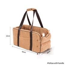 Load image into Gallery viewer, Portable Pet Dog Car Seat Central Control Dog Seat Carrier Non-slip Safe Car Armrest Box Booster Kennel Bed For Small Dog Cat Travel