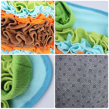 Load image into Gallery viewer, Pet Dog Snuffle Mat Pet Sniffing Training Blanket Detachable Fleece Pads Dog Mat Relieve Stress Nosework Puzzle Toy Pet Nose Pad