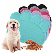 Load image into Gallery viewer, Waterproof Pet Mat for Dog Cat Silicone Pet Food Pad Pet Bowl Drinking Mat Dog Feeding Placemat Easy Washing