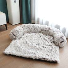 Load image into Gallery viewer, Removable Pet Dog Sofa Bed Cover Plush Calming Bed Mat Pet Blanket Mattress Cat Beds Warm Sleep Cushion Pillow Couch Furniture Protector