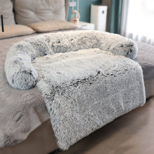 Load image into Gallery viewer, Removable Pet Dog Sofa Bed Cover Plush Calming Bed Mat Pet Blanket Mattress Cat Beds Warm Sleep Cushion Pillow Couch Furniture Protector