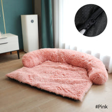 Load image into Gallery viewer, Removable Pet Dog Sofa Bed Cover Plush Calming Bed Mat Pet Blanket Mattress Cat Beds Warm Sleep Cushion Pillow Couch Furniture Protector