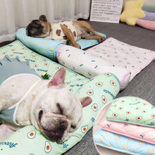 Load image into Gallery viewer, Summer Cooling Pet Dog Mat Breathable Pet Blanket Ice Sleeping Bed Sofa Dog Cushion Cat Puppy Pet Supplies