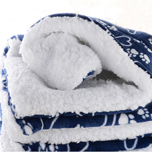 Load image into Gallery viewer, Dog Bed Mat Paw Footprint Washable Pet Bed Blanket Soft Fleece Warm Sleeping Cats Cushion Couch For Dogs Cat Pet Accessories