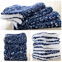 Load image into Gallery viewer, Dog Bed Mat Paw Footprint Washable Pet Bed Blanket Soft Fleece Warm Sleeping Cats Cushion Couch For Dogs Cat Pet Accessories