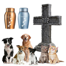 Load image into Gallery viewer, Golden/Red/Blue/Grey Stainless steel Urns Pets Dog Cat Birds Mouse Cremation Ashes Urn Keepsake Casket Columbarium Pets Memorials